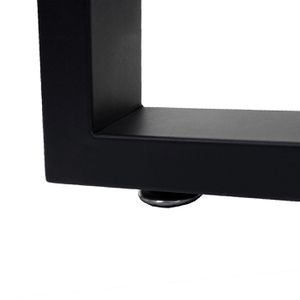 Produktbild für Tischbein Mendler HWC-H33, schwarz aus Metall