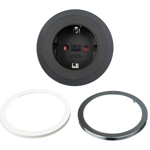 Einbausteckdose Bachmann 926.001 Pix, mit 2 m Kabel