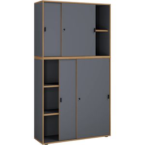 Schiebetürenschrank VCM Salia 920808, Holz