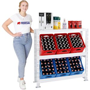 Produktbild für Getränkekistenregal PROREGAL Tegernsee XL, für 6 Kisten