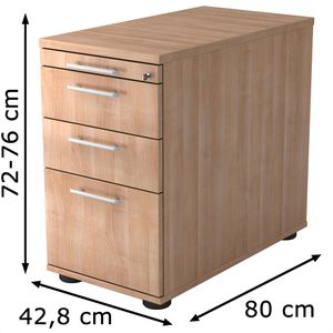 Produktbild für Standcontainer Hammerbacher Solid SC40, nussbaum