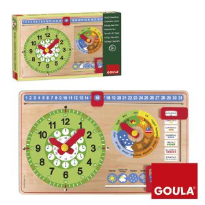 Produktbild für Lernspielzeug Goula 51319, Kalenderuhr Kleinformat