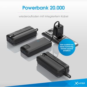 Produktbild für Powerbank XLayer 220140 PD 20W, 20000mAh