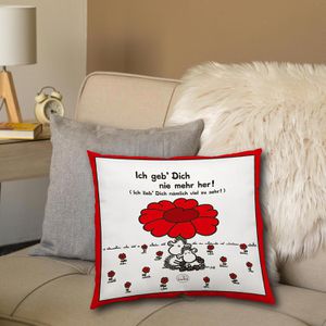 Produktbild für Sofakissen Sheepworld Ich geb dich nie her, rot