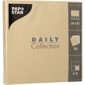 Servietten Papstar 89621, Daily Collection, sand