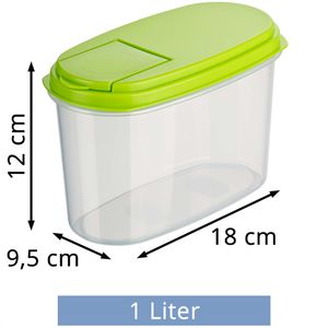 Produktbild für Schüttdose Kigima grün, aus Kunststoff, Set