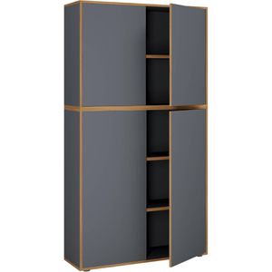 Aktenschrank VCM Salia 5-Fach 920804, aus Holz