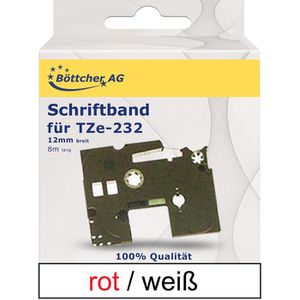 Schriftband Böttcher-AG für Brother TZe-232, 12mm
