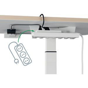 Produktbild für Schreibtisch Leitz Ergo 65340001, weiß / weiß