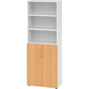 Produktbild für Kombischrank Hammerbacher Serie 9 Advanced, buche / weiß