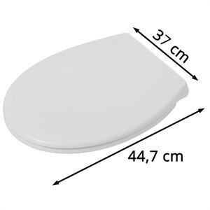 Produktbild für WC-Sitz Tiger Tulsa 250010646, oval, aus Thermoplast, weiß