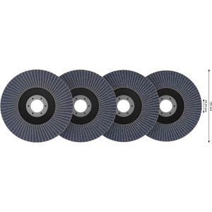 Produktbild für Fächerschleifscheibe Bosch X451, 2608626166, Set