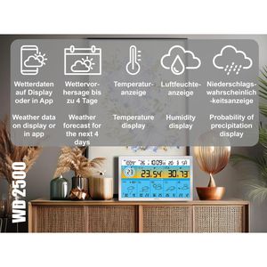 Produktbild für Wetterstation Technoline WD 2500 Funk, Wlan, digital App-fähig
