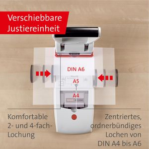Produktbild für Locher Novus B 2200, 025-0488, grau