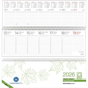 Tischkalender Zettler 116, Recycling, Jahr 2026