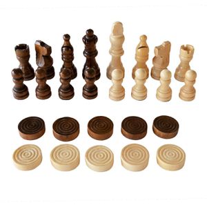 Produktbild für Brettspiel Idena 40174, 2-in-1 Schach und Dame