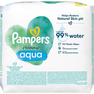 Produktbild für Feuchttücher Pampers Harmonie Aqua, 288 Tücher