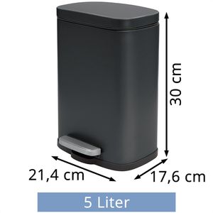 Produktbild für Mülleimer Spirella Akira, 10.19834, schwarz