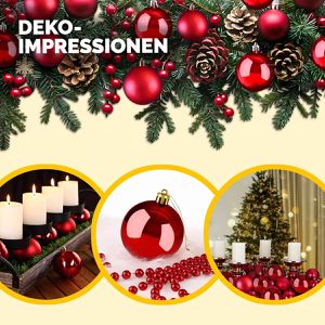 Produktbild für Weihnachtskugeln Deuba 102106, rot
