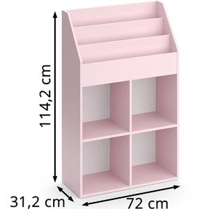 Produktbild für Bücherregal Vicco Luigi, rosa