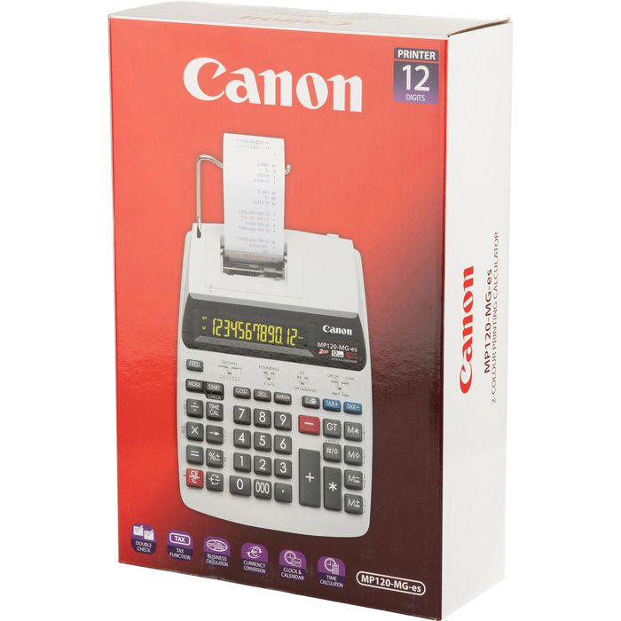 Calcolatrice Canon AS 1200 - 12 Cifre, Display Inclinato, Alimentazione Solare E A Batteria - Foto 6