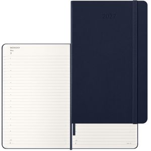 Produktbild für Buchkalender Moleskine Large, saphir, englisch, Jahr 2027