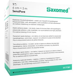 Produktbild für Pflaster Saxomed SensiPore Wundschnellverband, 1 Rolle