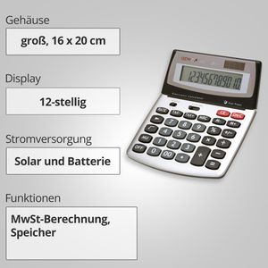 Produktbild für Taschenrechner Genie 560 T, mit MwSt-Berechnung