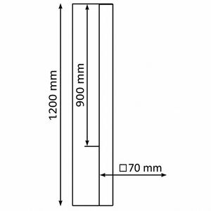 Produktbild für Absperrpfosten Schake 4070, silber, aus Edelstahl