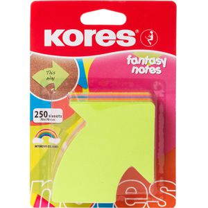 Produktbild für Haftnotizen Kores Fantasy Pfeilform, neon
