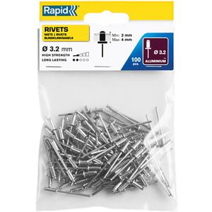 Blindnieten Rapid 5000377, Aluminium
