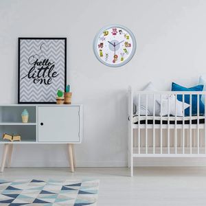 Produktbild für Wanduhr TFA 60.3051.14 Little Animals, Kunststoff, Quarzuhr