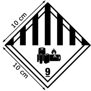 Produktbild für Gefahrgutaufkleber Boxlab Gefahrzettel, Klasse 9A