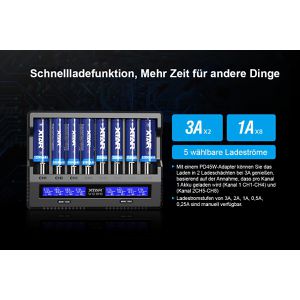 Produktbild für Akku-Ladegerät Xtar VC8S USB