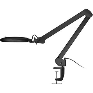Produktbild für Lupenleuchte Goobay schwarz, 127 mm Glaslinse, dimmbar, LED
