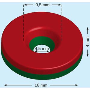 Produktbild für Magnete Böttcher-AG N35, silber, Neodym Magnet