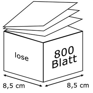 Produktbild für Zettelklotz D.RECT 009462, lose