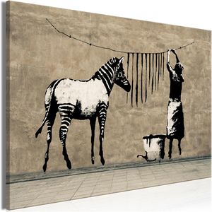 Produktbild für Wandbild Artgeist Washing Zebra