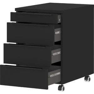 Produktbild für Rollcontainer Germania Bedano 4377-83, aus Holz, schwarz