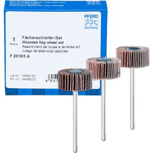Produktbild für Fächerschleifer PFERD-TOOLS SET F 2010/3 A, Set, Schaft-Ø 3 mm