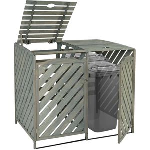 Mülltonnenbox Mendler HWC-J44 XL, Holz