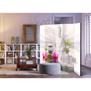 Produktbild für Paravent Artgeist Buddha and Orchids, innen 5-tlg.