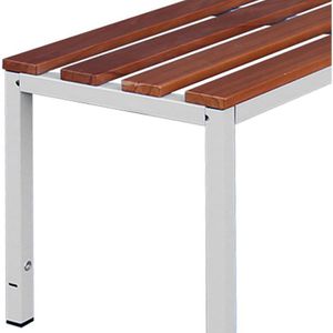 Produktbild für Umkleidebank Lüllmann 801220, Sitzfläche Holz, 100 cm