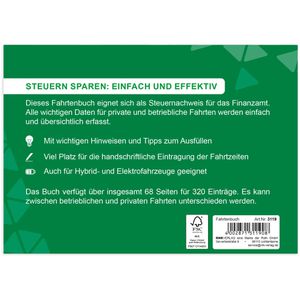 Produktbild für Fahrtenbuch RNK 3119/2, A6 quer