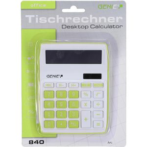Produktbild für Taschenrechner Genie 840G, weiß/grün