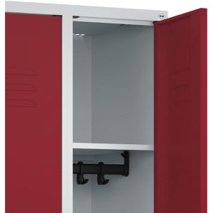 Produktbild für Spind CP-Möbel 80002-40 Classic PLUS, Doppelspind, rot