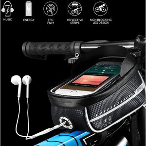Produktbild für Fahrrad-Rahmentasche Monzana 108790, schwarz, 0,85 Liter