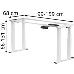 Produktbild für Schreibtischgestell FlexiSpot E7W Plus, 4 Memoryspeicher