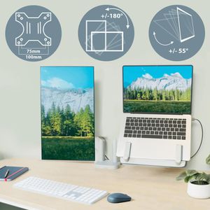 Produktbild für Monitorhalterung Leitz Ergo, VESA 75x75 &amp; 100x100 mm