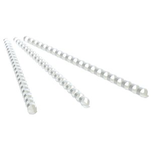 Produktbild für Plastikbinderücken Peach PB408-01, weiß, für A4